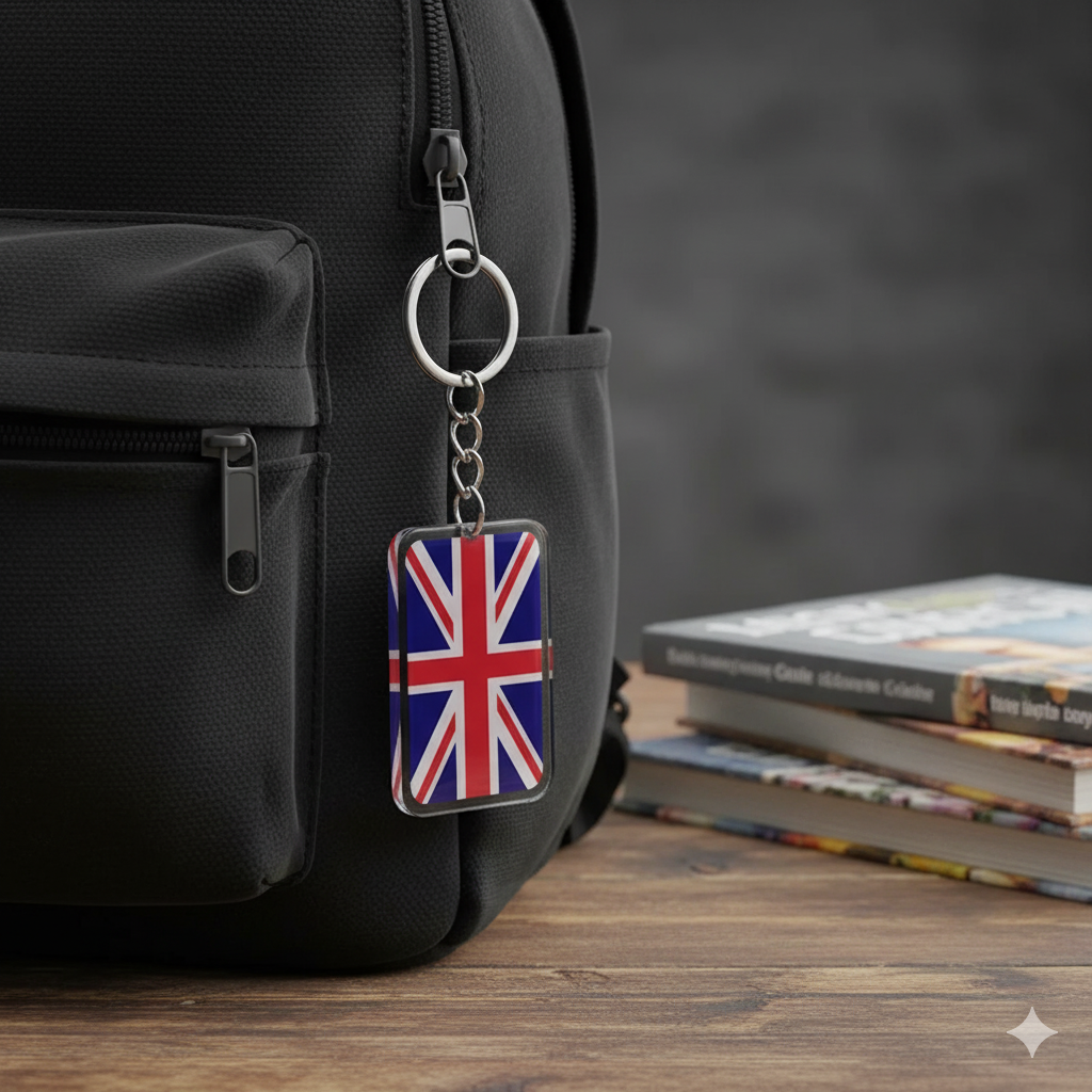 British Union Jack Flag Keychain