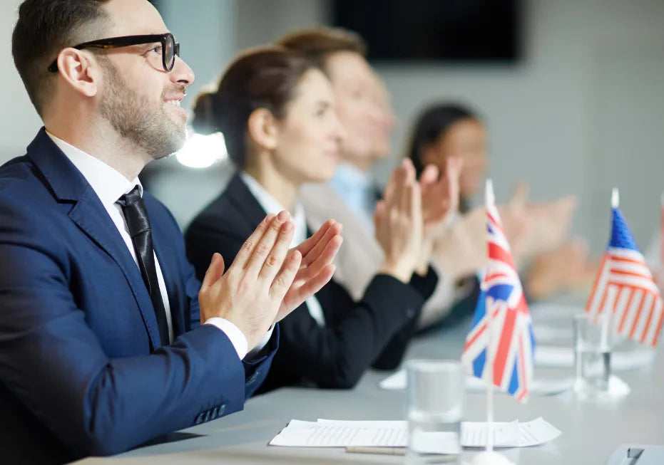 Delegates applaud at UK–US summit on Commonwealth, civil rights, and political reform